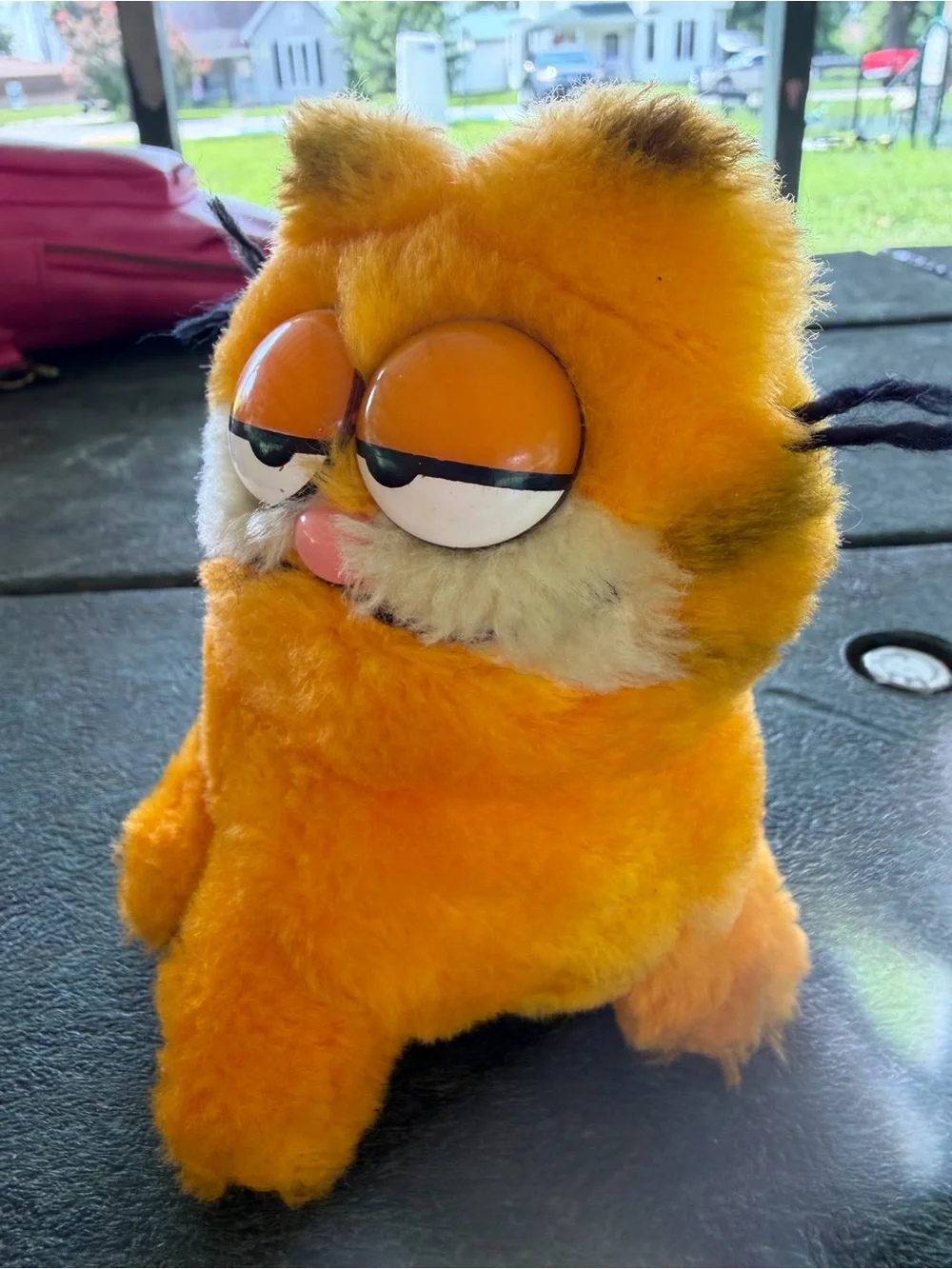 1981 Dakin Vintage Jim Davis Garfield beanie setting stuffed plush
